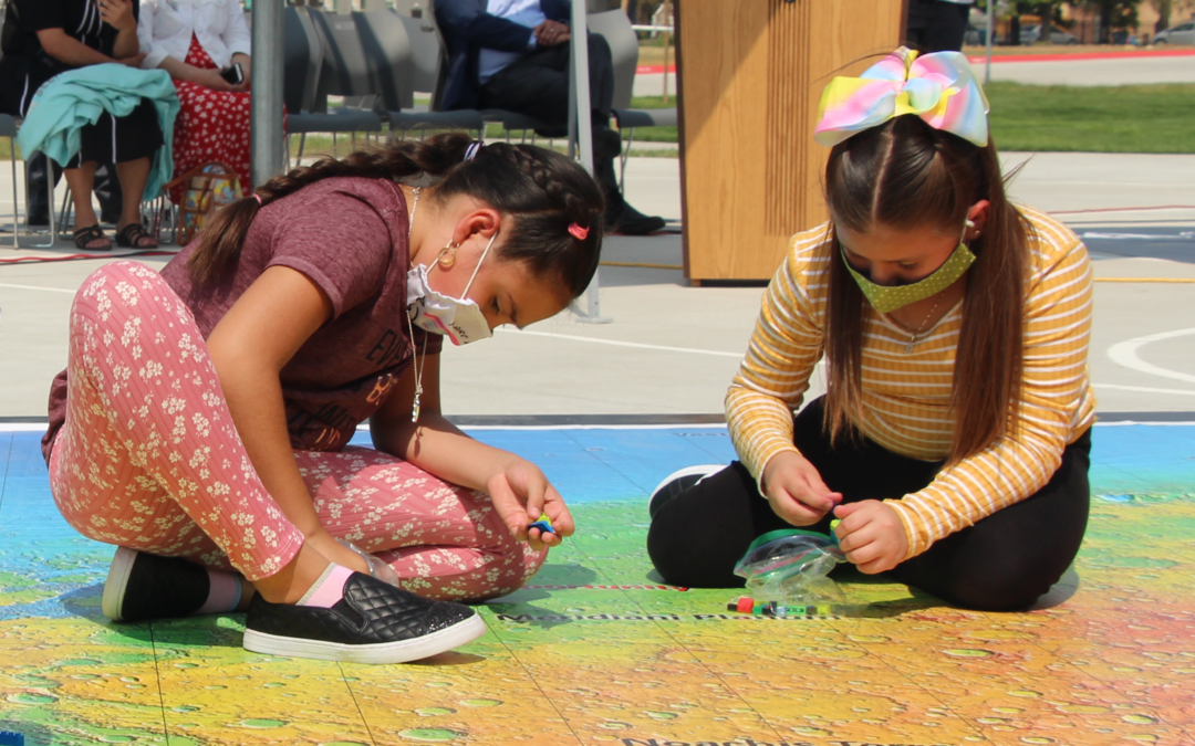 Adams 14 Unveils Giant Mars Maps at State-of-the-Art Elementary School in Partnership with Aldrin Family Foundation